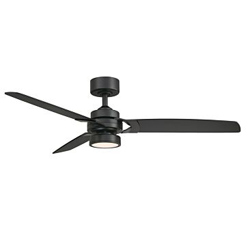 Amped 1-Light 52" Ceiling Fan in Black