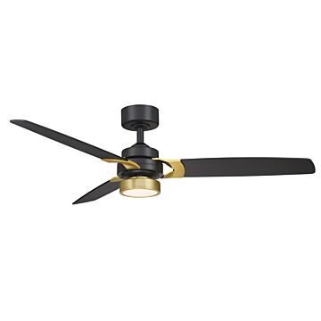 Amped 1-Light 52" Ceiling Fan in Black