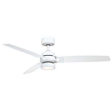 Amped 1-Light 52" Ceiling Fan in Matte White