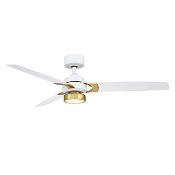 Amped 1-Light 52" Ceiling Fan in Matte White