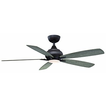  Doren 52" LED Indoor Ceiling Fan in Matte Greige with Opal Frosted Glass