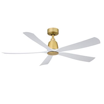 Kute552" Ceiling Fan in Brushed Satin Brass