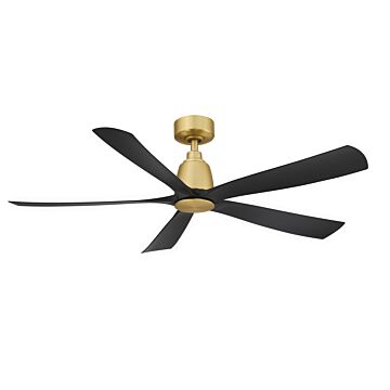 Kute552" Ceiling Fan in Brushed Satin Brass