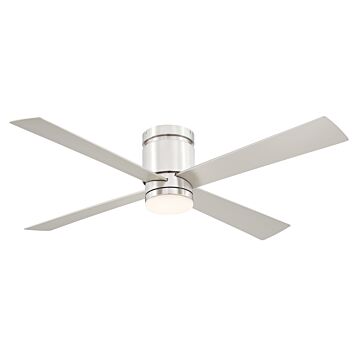 Kwartet 1-Light 52" Ceiling Fan in Brushed Nickel