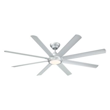 Hydra 1-Light 80" Ceiling Fan in Titanium Silver