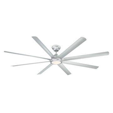 Hydra 1-Light 96" Ceiling Fan in Titanium Silver