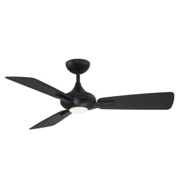 Mykonos 1-Light 52" Ceiling Fan in Matte Black
