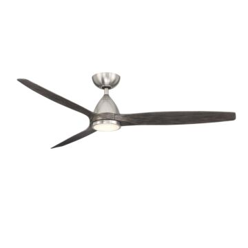 Skylark 1-Light 62" Ceiling Fan in Brushed Nickel with Ebony