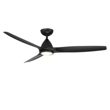Skylark 1-Light 62" Ceiling Fan in Matte Black