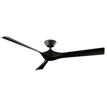 Modern Forms Torque Downrod ceiling fan in Matte Black
