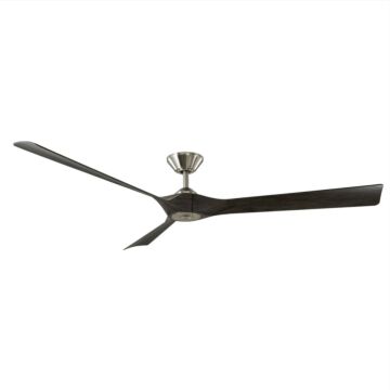 Torque 70" Ceiling Fan in Brushed Nickel with Ebony