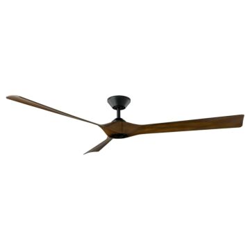 Torque 70" Ceiling Fan in Matte Black with Distressed Koa