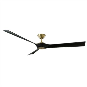 Torque 70" Ceiling Fan in Soft Brass with Matte Black