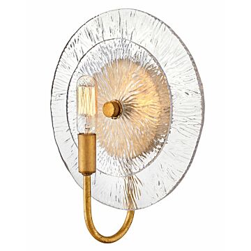 Fredrick Ramond Rene 1-Light Wall Sconce In Distressed Brass