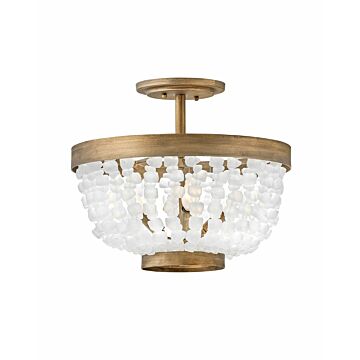 Fredrick Ramond Dune 4-Light Semi-Flush Ceiling Light In Burnished Gold