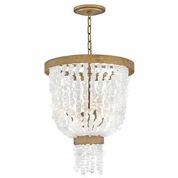 Fredrick Ramond Dune 4-Light Pendant In Burnished Gold