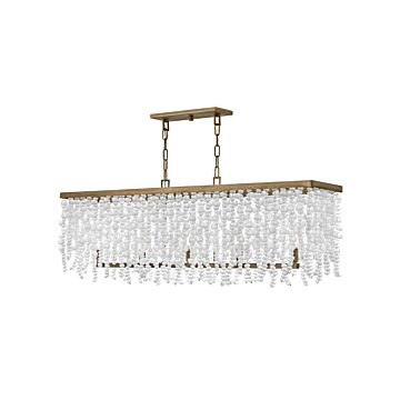 Fredrick Ramond Dune 5-Light Linear Chandelier In Burnished Gold