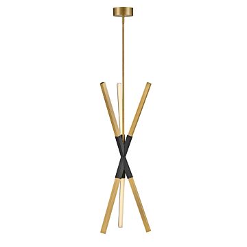 Fredrick Ramond Rae Pendant In Lacquered Brass