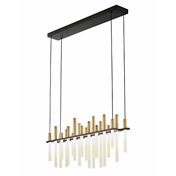 Fredrick Ramond Echo Linear Chandelier In Black*