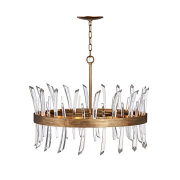 Fredrick Ramond Revel 8-Light Pendant In Burnished Gold
