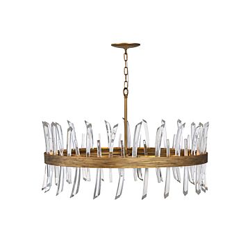 Fredrick Ramond Revel 10-Light Pendant In Burnished Gold