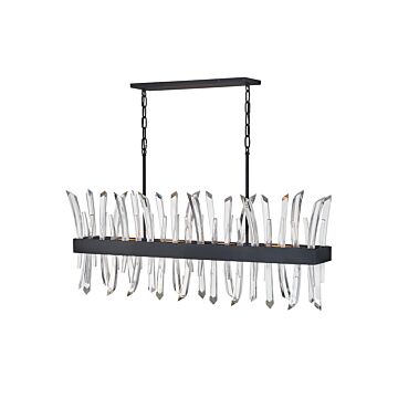 Fredrick Ramond Revel 4-Light Linear Chandelier In Black*