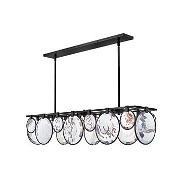 Fredrick Ramond Nala 8-Light Linear Chandelier In Black*