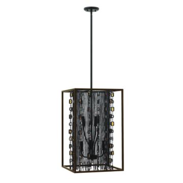 Mercato Six Light Foyer Pendant in Anchor Bronze by Fredrick Ramond