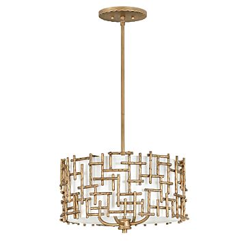 Fredrick Ramond Farrah 4-Light Pendant In Burnished Gold