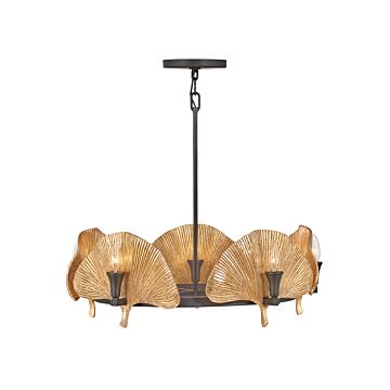 Fredrick Ramond Cera 10-Light Pendant In Museum Bronze