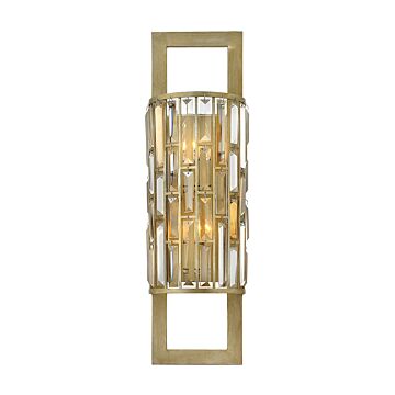 Fredrick Ramond Gemma 2-Light Wall Sconce In Silver Leaf*