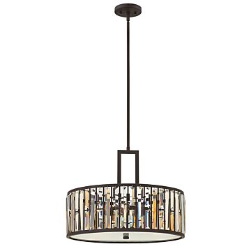 Fredrick Ramond Gemma 3-Light Pendant In Vintage Bronze