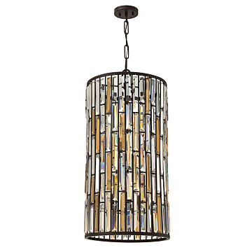 Fredrick Ramond Gemma 6-Light Pendant In Vintage Bronze