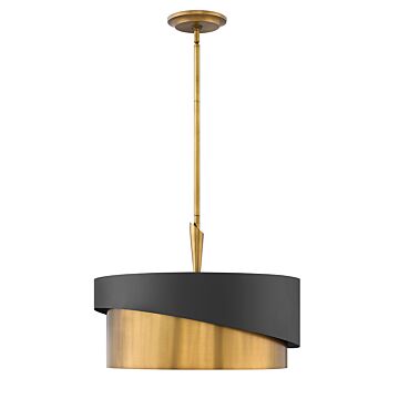 Fredrick Ramond Gigi 3-Light Pendant In Heritage Brass