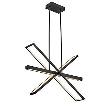 Fredrick Ramond Tangent Linear Chandelier In Black*