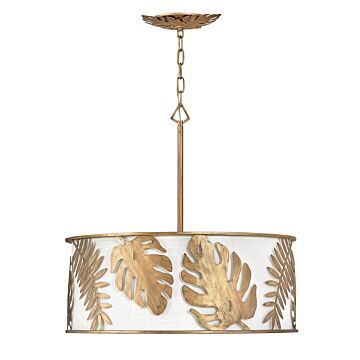 Fredrick Ramond Botanica 5-Light Chandelier In Burnished Gold