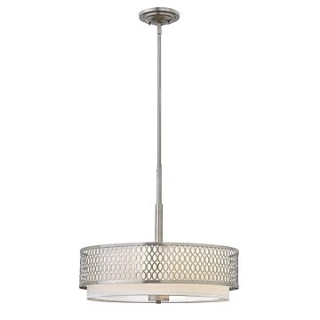 Fredrick Ramond Jules 3-Light Chandelier In Brushed Nickel*