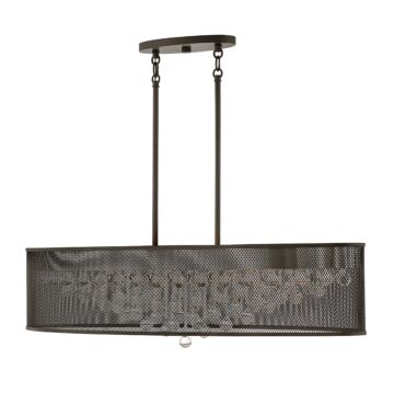 Fredrick Ramond Fiona 8-Light Linear Chandelier In Black*