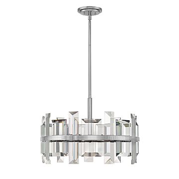 Fredrick Ramond Odette 6-Light Chandelier In Polished Nickel*