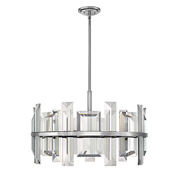 Fredrick Ramond Odette 9-Light Chandelier In Polished Nickel*