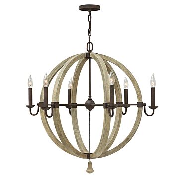 Fredrick Ramond Middlefield 6-Light Pendant In Iron Rust*
