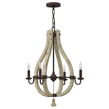 Fredrick Ramond Middlefield 4-Light Pendant In Iron Rust*