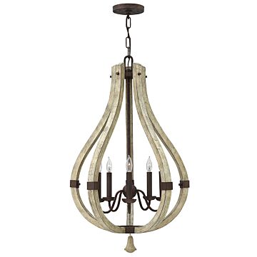 Fredrick Ramond Middlefield 5-Light Pendant In Iron Rust*