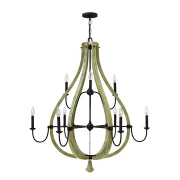 Middlefield LED Chandelier in Iron Rust by Fredrick Ramond