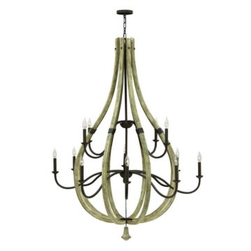 Middlefield LED Chandelier in Iron Rust by Fredrick Ramond