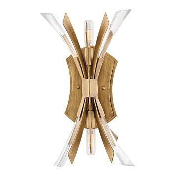 Fredrick Ramond Vida 2-Light Wall Sconce In Burnished Gold