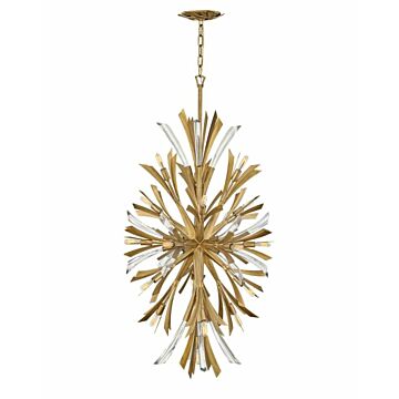 Vida 19-Light Chandelier in Burnished Gold