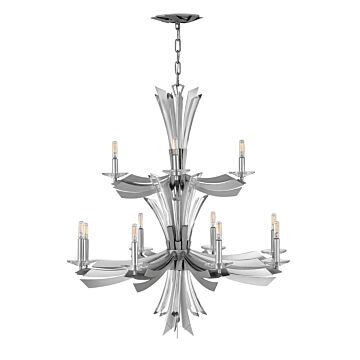 Vida 12-Light Chandelier in Glacial