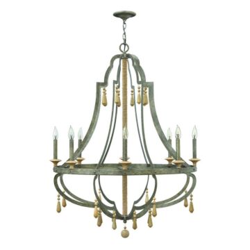 Cordoba LED Chandelier in Distressed Iron by Fredrick Ramond