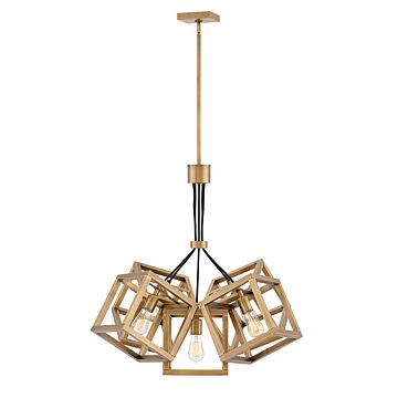 Fredrick Ramond Ensemble 5-Light Pendant In Brushed Bronze*